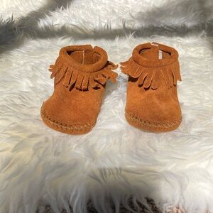 Minnetonka moccasins. Toddler size 3.